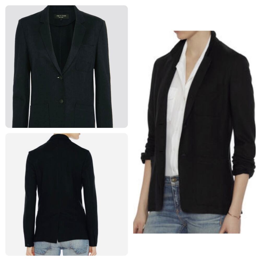Rag & Bone Gilbert Navy Wool Blazer NWT